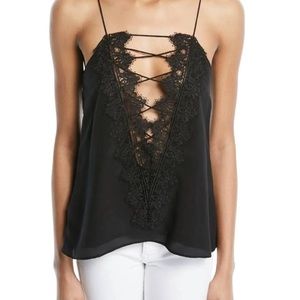 Cami NYC Charlie Reversible Silk Top in Black (Size XS)